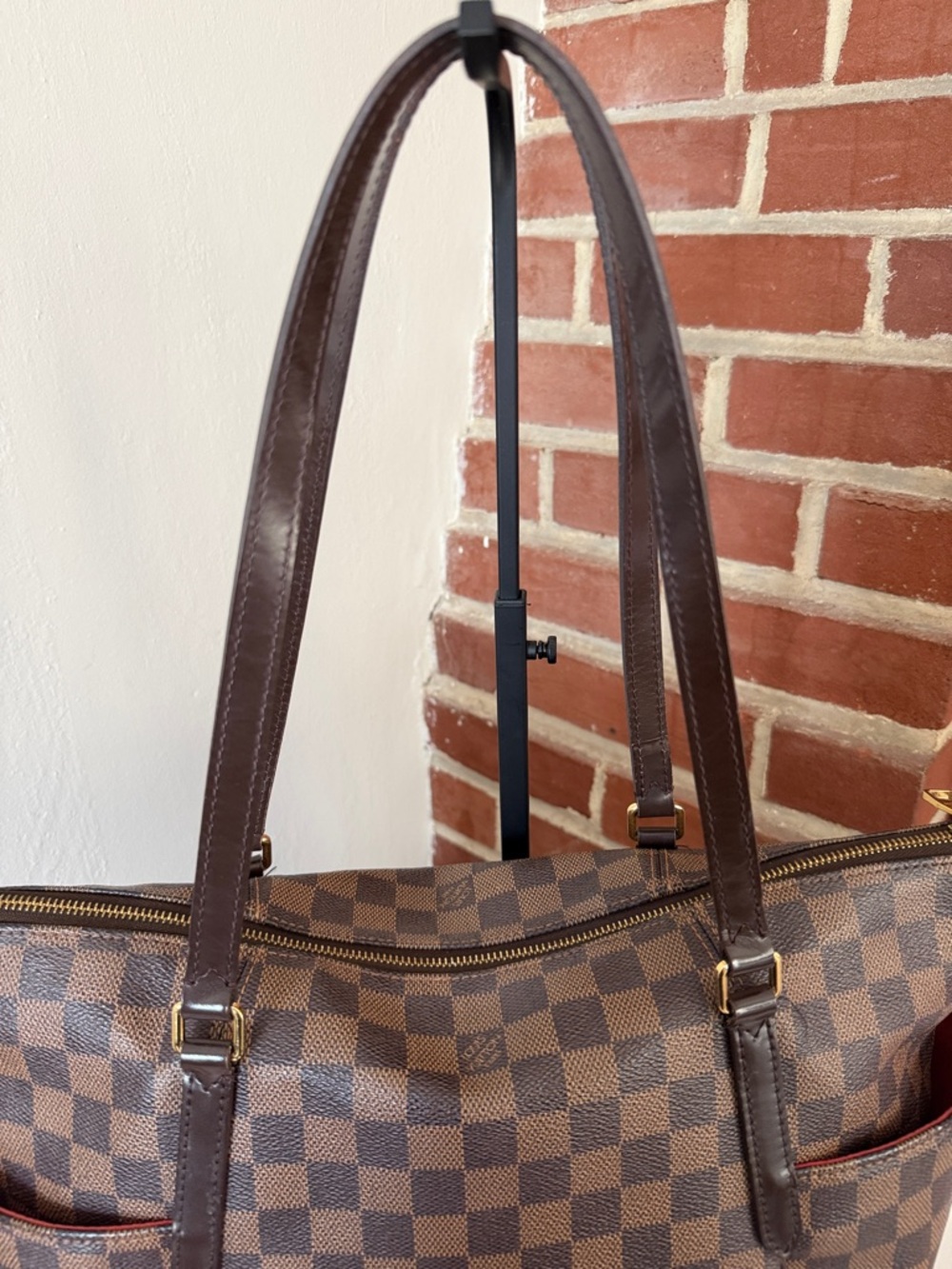 Authentic Louis Vuitton Brown Damier Ebene Totally Tote EUC - Picture 3 of 8